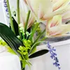 Fleurs décoratives 8 têtes fleur artificielle faux Calla Lily Bouquet décoration de la maison fête bureau mariage Teble accessoires