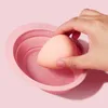 Pennelli per il trucco Pennello per il lavaggio del viso in silicone pieghevole riutilizzabile Beauty Egg Bowl Cleaning Pad Tool Wipe Board