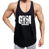 Regatas masculinas Roupas de ginástica Fitness Regata masculina longarina Colete de malha para musculação Camisa de corrida Treino sem mangas Camiseta esportiva Tanktop 230619