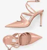 JC Jimmynessità Choo sandali di alta qualità Donne Summer Scarpe essenziali Black Nude Nude in pelle puntata Teli alti feste Wedding Wedding Lady Gladiator Sandalias