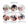 False Nails Handmade Korean Summer Press Ons Blue With Design Reusable Adhesive Cute Artifical Acrylic Full Cover Nail Tips For girls 230619