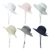 Summer Panama Children Children Hats Hats Travel Beach Baby Sun Hat Cap dla dziewcząt dla chłopców