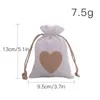 Gift Wrap 10pcs Cotton Drawstring Bag Rice Tea Cloth Fine Canvas Small Packaging Wedding Candy