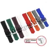 Watch Bands Universal Waterproof Rubber Strap 18/20/22/24mm Soft Silicone Banp For Men And Women
