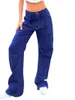 Women's Jeans Cargo Pants Baggy Women Fashion Streetwear Pockets Wide Leg High Waist Straight Y2k Denim Trousers Overalls