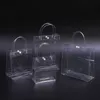 Gift Wrap 10 20pcs Clear Tote Waterproof Bag Reusable PVC Shopping Shoulder Handbag Environmentally Travel Storage Shoes 230619