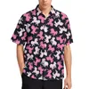 Chemises décontractées pour hommes Galoping Horse Beach Shirt Running Horses Print Hawaiian Mens Chemisiers esthétiques Top à manches courtes Plus Size 4XL