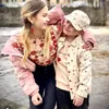 Completi di abbigliamento Abito per bambini 2023 Primavera ed estate Love Fashion Giacca da ragazzo in cotone Camicia da ragazza carina Abito con colletto da bambola