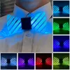 Nouveauté Jeux Glowing LED Hommes Femmes Bow Tie Party Neon Fan Lumineux Anniversaire Musique Discothèque Cosplay Costume Décor Accessoires 230619