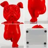 Decoratieve objecten Beeldjes Hars Yoga Franse Bulldog Standbeeld Hars Hond Beeldjes Noordse Creatieve Cartoon Dieren Sculptuur Kinderkamer Decor Ambachten 230617