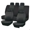 Car Seat Covers Black 4Mm Sponge Ers Sporty Design With Three Zipper Rear Split Accessories Interior Drop Delivery Mobiles Motorcycle Dhy7L