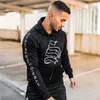 Mensjackor Autumn Winter Gyms Cotton Hoodie Fitness Bodybuilding Sweatshirts Jacket Högkvalitativ kängurufickor Kläder 230619