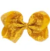 8 pouces Big Sequin Bowknot en épingle à cheveux Bandeau filles Ruban cheveux frange clip cheveux accessoires coiffure enfants mignons arc pince à cheveux Party Headwear