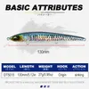 Baits Lures D1 Minnow-Angelköder EJA 130, 27 g, sinkendes Meeresangeln, harte Wobbler, Tiefe 40–70 cm, lange Wurfköder, Angelgerät 230619