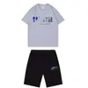 Designer Mode Kleding Heren Trainingspakken Tees T-shirts Shirts Shorts Zomer Trapstar Letter Print Blauw Wit Korte mouwen Shorts voor Mannen Vrouwen Loszittende Spo