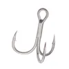 Fishing Hooks 100pcs 3x Strengthen Treble Hooks With Feather Fishing Hook Blood Trough Fishhooks Tackle Accessary Metal Jig Assist Hook 230619