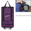 Malas Bolsa de Viagem Capacidade Super Grande Dupla Camada Estendida Mochila Escolar Dobrável Destacável Universal Wheel Boarding