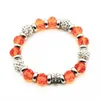 Bangle 1pcs/Lot Bead String Bracelet Crystal Crystal Reditionstone Регулируемая манжета Lucky for Women Gifts может повесить аксессуары