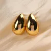 Boucles d'oreilles pendantes Kylie boucle d'oreille dôme goutte cerceau pour femmes plaqué or forme de lune grande larme bijoux cadeaux