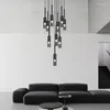 Chandeliers AiPaiTe Minimalist Bedside Chandelier Bedroom Modern Lamp Luxury Post-modern Crystal Glass Dining Room Bar Small