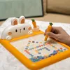 Jouets d'intelligence Planche à dessin magnétique Portable effaçable Couleur Bloc-notes Puzzle Jouet Perles Intéressant Table à dessin pour enfants Jeu d'apprentissage 230619