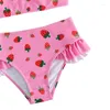 Maillots de bain pour femmes filles Style coréen mignon rafraîchissant Split maillot de bain ensemble enfant en bas âge enfants adolescents fruits