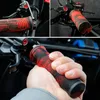 Bike Handlebars Components 1Pair Bicycle Handlebar Grips AntiSkid MTB Road Handle End Shockproof with Aluminum Lock Ring Parts 230619