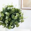 Dried Flowers 5/10Pcs Silk Artificial Plants Eucalyptus Leaf Fake Flower Accessories Gift Box For Home Wedding Christmas Garland Decoration