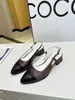 Scarpe eleganti firmate di lusso Sandali da donna con tacco basso Nuovi sandali primaverili e autunnali Designer Fashion luis Abito formale sexy vuttonity Temperamento elegante LZ01