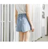 Kvinnors jeans stor storlek sommar kvinnor denim shorts pockets sexig vit hög midja byxor casual ruffles kvinna