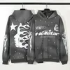 Mens Ceket Hellstar Hoodie High Street Retro Do Old Hellstar Baskı Kalitesi Erkek Kadın Çift Hoodies Sweatshirt 230619