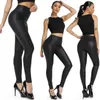 Leggings femme cuir brillant Sexy pour femmes 2023 été taille haute noir extensible Faux pantalon Mujer Ropa Vintage