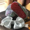 Scarpe da ginnastica Dollbling personalizzato AB strass di cristallo festivo bambina Bling fondo rosso gancio e passante con fascia abbinata