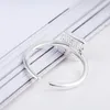 Cluster Rings VENTFILLE 925 Sterling Silver Fashion Square Simple Live Mouth Japanese And Korean Version Black