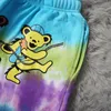 Shorts pour hommes Tie Dye Dancing Bears Shorts Hommes Femmes 1 1 Haute Qualité Summer Style Cordon Shorts Culottes 230617