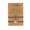 Charm Armbanden Yin Yang Vriend Voor Vrouwen Paar Vriendschap Handgemaakte Sieraden Tai Chi Gossip Vis Touw Ketting Armband