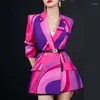 Women's Suits 2023 Women's Fashion Set Commuter Casual Suit Coat Shorts Two Piece Blazer Feminino