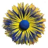 Decorative Flowers Ukrainian Sunflower Wreath Flag Welcome Sign Garland Pendant