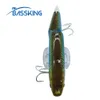 Esche esche BASSKING Esche da pesca a matita galleggiante Wobblers con esche da bagno snodate con pinne regolabili Esca artificiale per acqua salata per spigola 230619