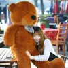 Schleczone pluszowe zwierzęta 80-200 cm Giant Unfilled Pusty Beeddy Bear Futro Miękka duża skorupa półfinansowana zabawka Miękka dla dzieci Prezent dla dzieci 230619