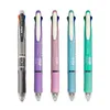 Kawaii 5 In 1 Multicolor Ballpoint Pens With Refills Pencil Leads Set 4 Color Ball And Mechanical Multifunction Pen