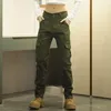 Pantaloni da uomo Cargo Uomo Streetwear Hip Hop Elastico in vita Pantaloni lunghi Harem Nero Harajuku Tasca casual Donna A286