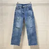 Damen Plus Size Hosen Designer Denim für Frauen bestickte Buchstaben Jeans Mädchen lässig lange Hose Ins Mode Street Style Hosen Damen Kleidung J4Y8