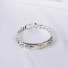 Bangle Pure 925 Sterling Silver Handsome Upcale High Class Men's Armband pojkvän smycken grossist