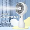 Elektrische ventilatoren Mini Portable Electric Fan Speed ​​Vinifying Spray Water Misting Fan Summer USB Air Koeling Handheld Fan Camping R230802