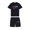 Vêtements de mode de créateurs Survêtements pour hommes T-shirts T-shirts Chemises Shorts Nouvelle mode Trapstar Lettered Casual Sportswear Tshirt Set Mens Womens Tshirt Shorts Twopiec