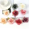 Fleurs séchées 5/10 pièces Rose têtes artificielles soie faux pour la décoration de la maison mariage décoration bricolage mariée guirlande accessoire