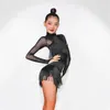 Traje de palco Vestido de dança latina Feminino Adulto Tango Salsa Samba Dança Roupas Prática