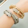 Bangle Collectie Punk Fashion Metal Hollow Snake Armband voor Vrouwen Party Armbanden Overdreven Man Spiral Serpent Armbanden 230617