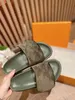Designers shoes slides slipper Pool Pillow Mules Women Sandals Sunset Flat Comfort Mules Padded Front Strap Slippers Soft Fashionable Easy to wear Style Slides